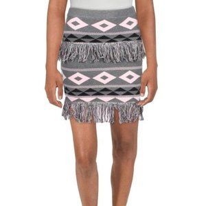 NWT 🌟Host Pick🌟ENGLISH FACTORY FRINGE MINI PENCIL SKIRT L